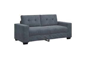 Donkergrijze fluwelen loveseat bank 180cm - 41% korting