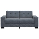 vidaXL Loveseat bank 180x77x82 cm fluweel donkergrijs