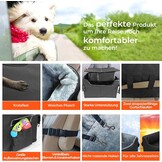 Babenest Autostoel voor honden, zeer stabiel, met veiligheidsgordel voor honden, opvouwbaar, wasbaar en grote capaciteit, voor voor- en achterbank (L)