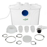 700W Afvalwaterpompen vuilwatersysteem Huishoudelijk Opvoerstation Hefsysteem Afvalwaterpomp met Roestvrijstalen Schoepen en Actieve voor Douche Keuken Wastafel Debiet tot 200L/min
