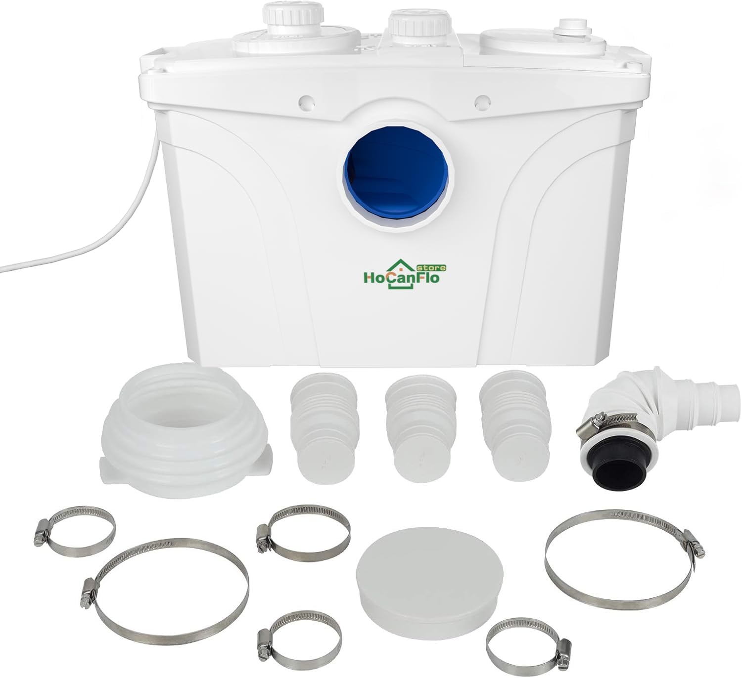700W Afvalwaterpompen vuilwatersysteem Huishoudelijk Opvoerstation Hefsysteem Afvalwaterpomp met Roestvrijstalen Schoepen en Actieve voor Douche Keuken Wastafel Debiet tot 200L/min