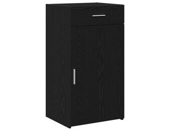 vidaXL Dressoir Zwart Eiken 50 x 42,5 x 93 cm