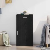 vidaXL Dressoir Zwart Eiken 50 x 42,5 x 93 cm