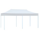 vidaXL Partytent pop-up met zijwanden 3x6 m staal wit