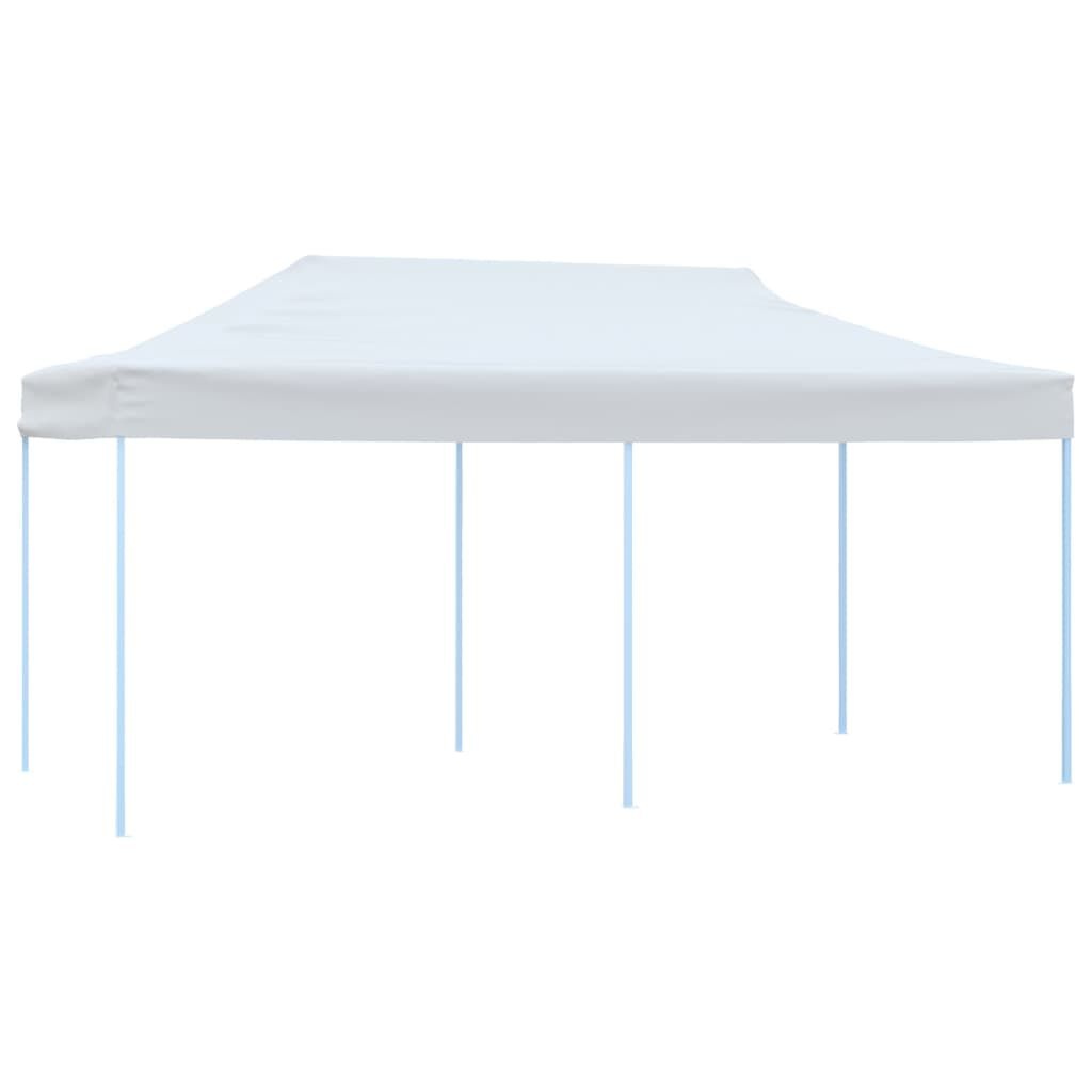 vidaXL Partytent pop-up met zijwanden 3x6 m staal wit