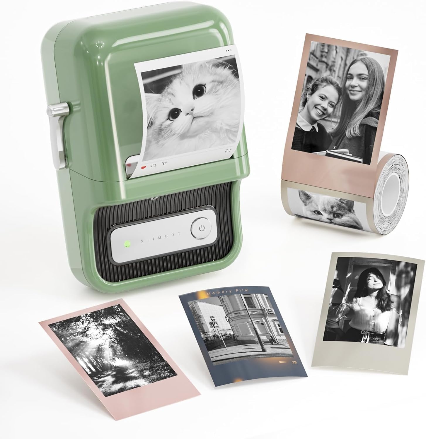 NIIMBOT Etiketteerapparaat B21 Pro, labelprinter, HD, 300 DPI, groen