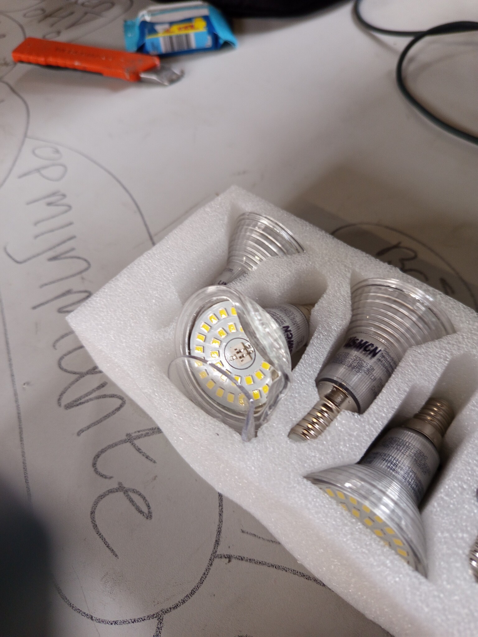 E14 R50 LED Lampen Koelwit Licht, 6,5W Vervangt 100W Halogeenlamp, 6000K 770 Lumen Reflectorlamp, AC 230V Flikkervrij Spotlicht, 120° Stralingshoek Spot, Niet Dimbar, 6 Stuks