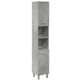 Badkamerkast Spaanplaat Betongrijs 30x30x179 cm - 54% Korting!