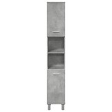 Badkamerkast Spaanplaat Betongrijs 30x30x179 cm - 54% Korting!