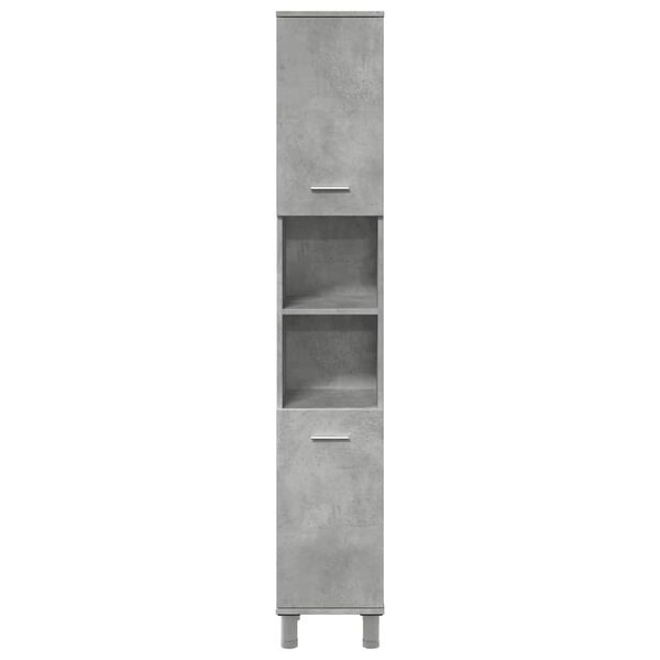 Badkamerkast Spaanplaat Betongrijs 30x30x179 cm - 54% Korting!