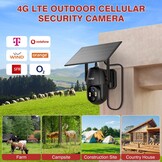 Tzziel TZ-4G-S84 4G Buitencamera 1080p met 32GB Geheugen