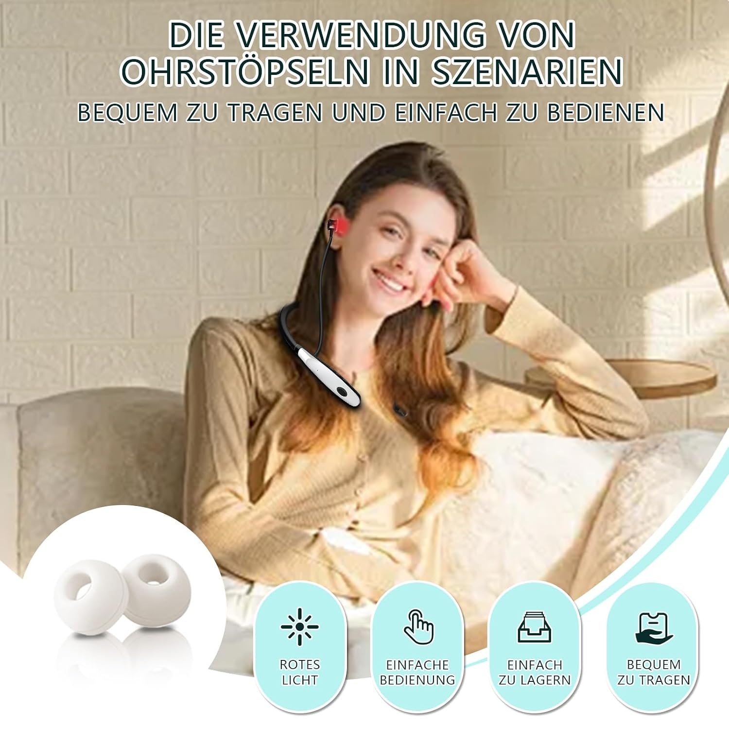 Infrarood Roodlichttherapieapparaat 2-in-1 voor Tinnitus & Oorgeluiden - 32% Korting