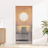 Bamboe Deurgordijn 90x200cm Meerkleurig met 34% Korting