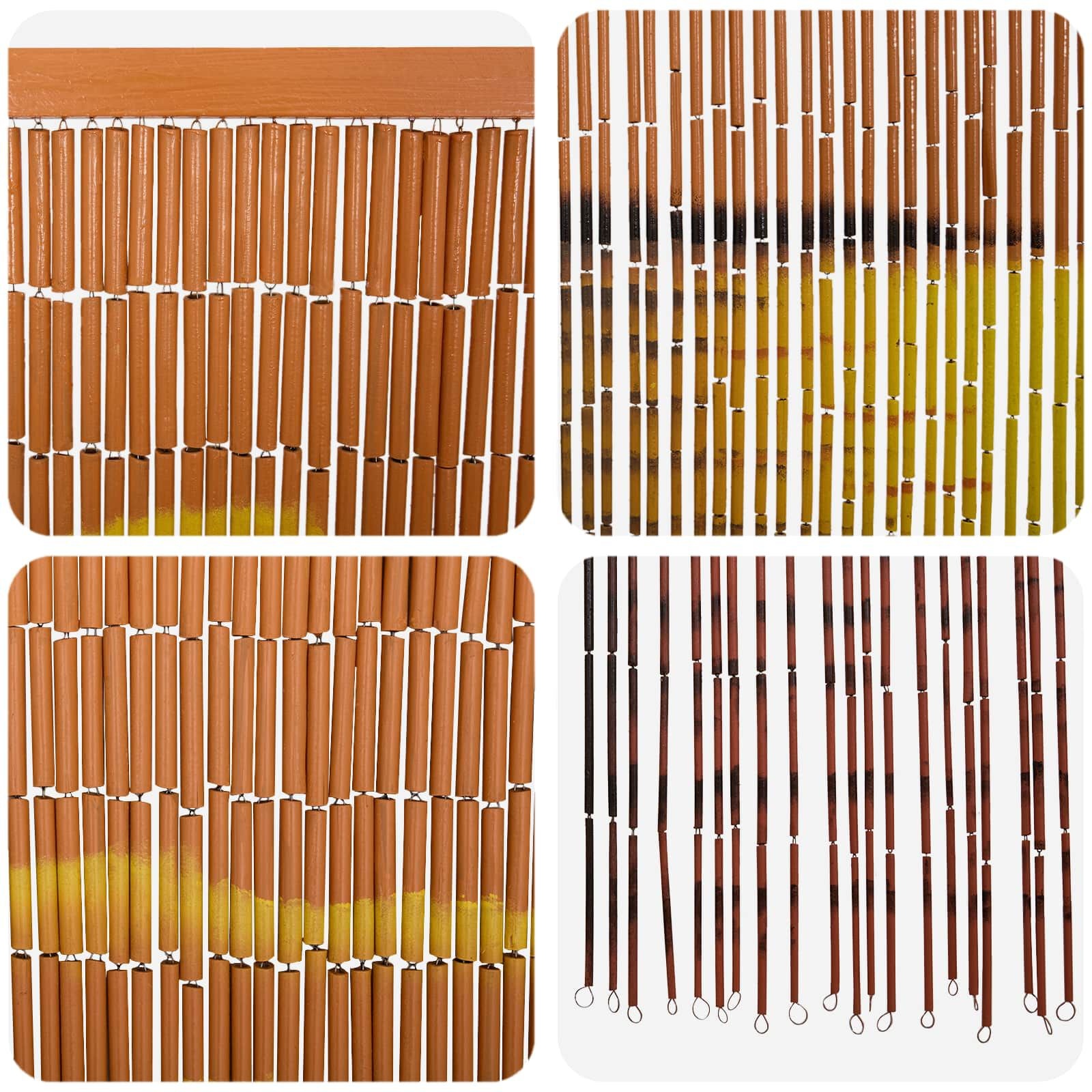 Bamboe Deurgordijn 90x200cm Meerkleurig met 34% Korting