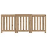 vidaXL Radiatorombouw 205x21,5x83,5 cm bewerkt hout artisanaal eiken