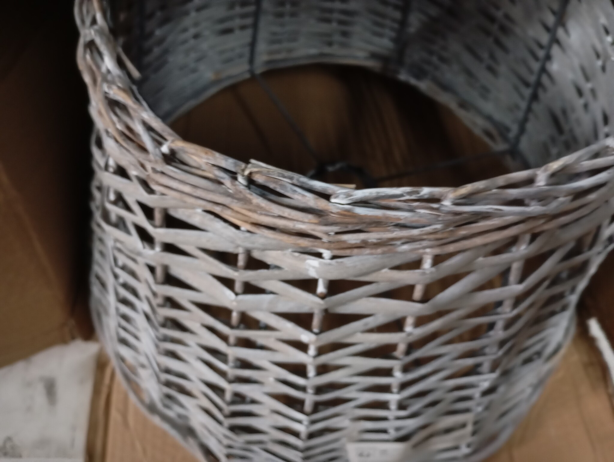 vidaXL Lampenkap Ø40x26 cm wicker bruin