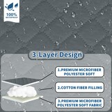 Waterdichte Hoekbankhoes L-Vorm Donkergrijs - 33% Korting