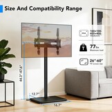 Draaibare TV Vloerstandaard 26-60 inch | 33% Korting