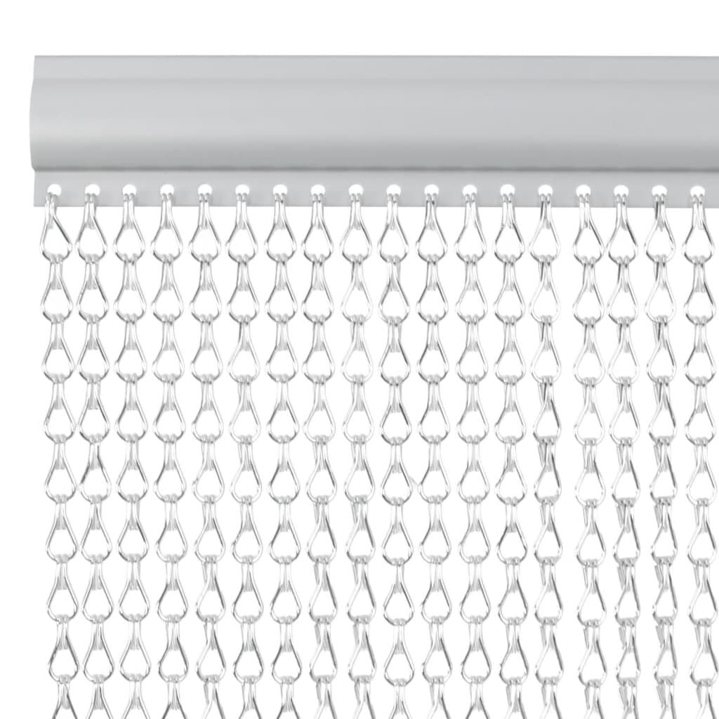 vidaXL Vliegengordijn kettingen 100x226 cm aluminium