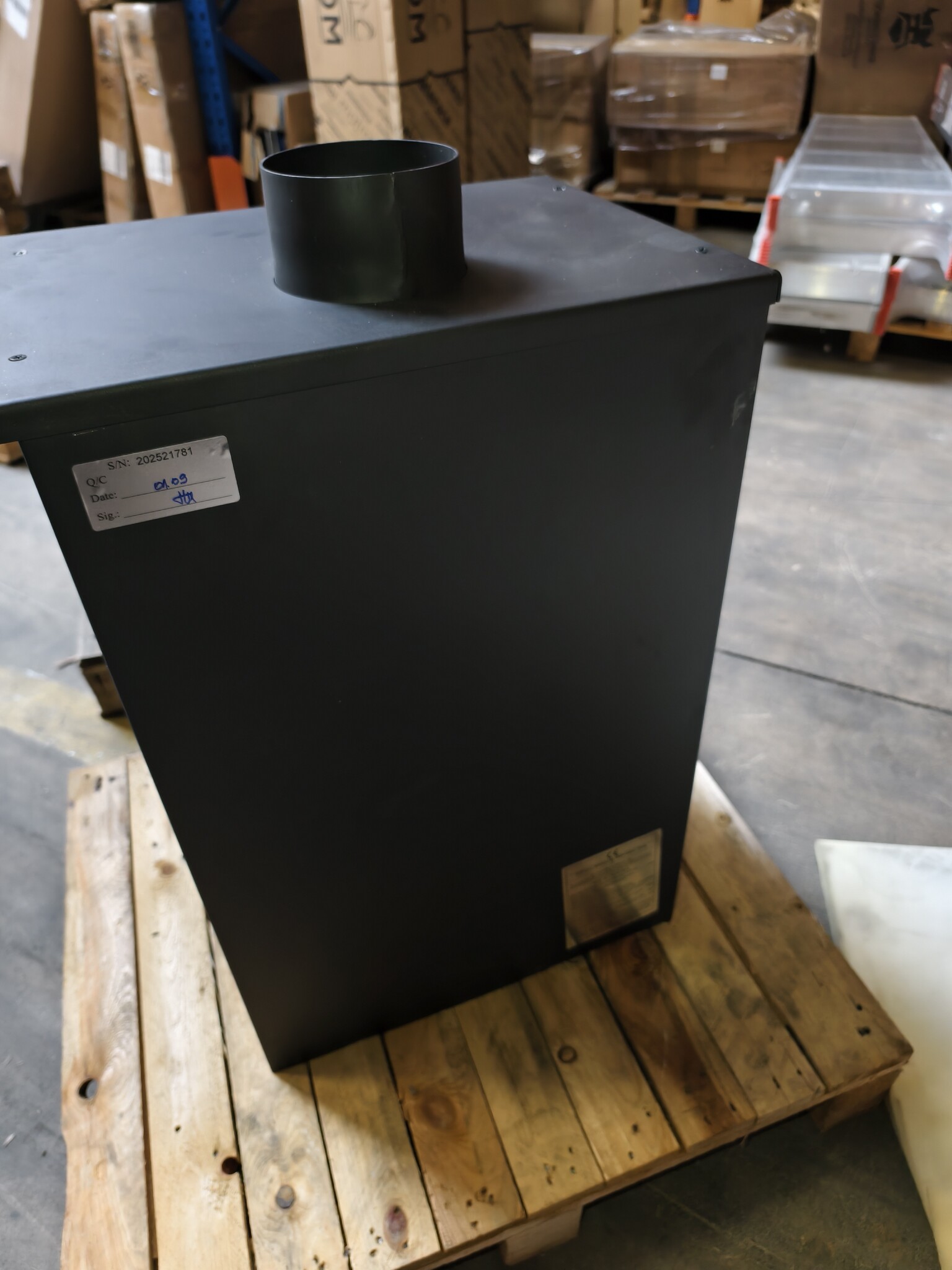 Houtkachel - binnen - vrijstaand - 12 KW - staal