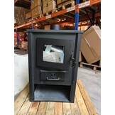 Houtkachel - binnen - vrijstaand - 12 KW - staal