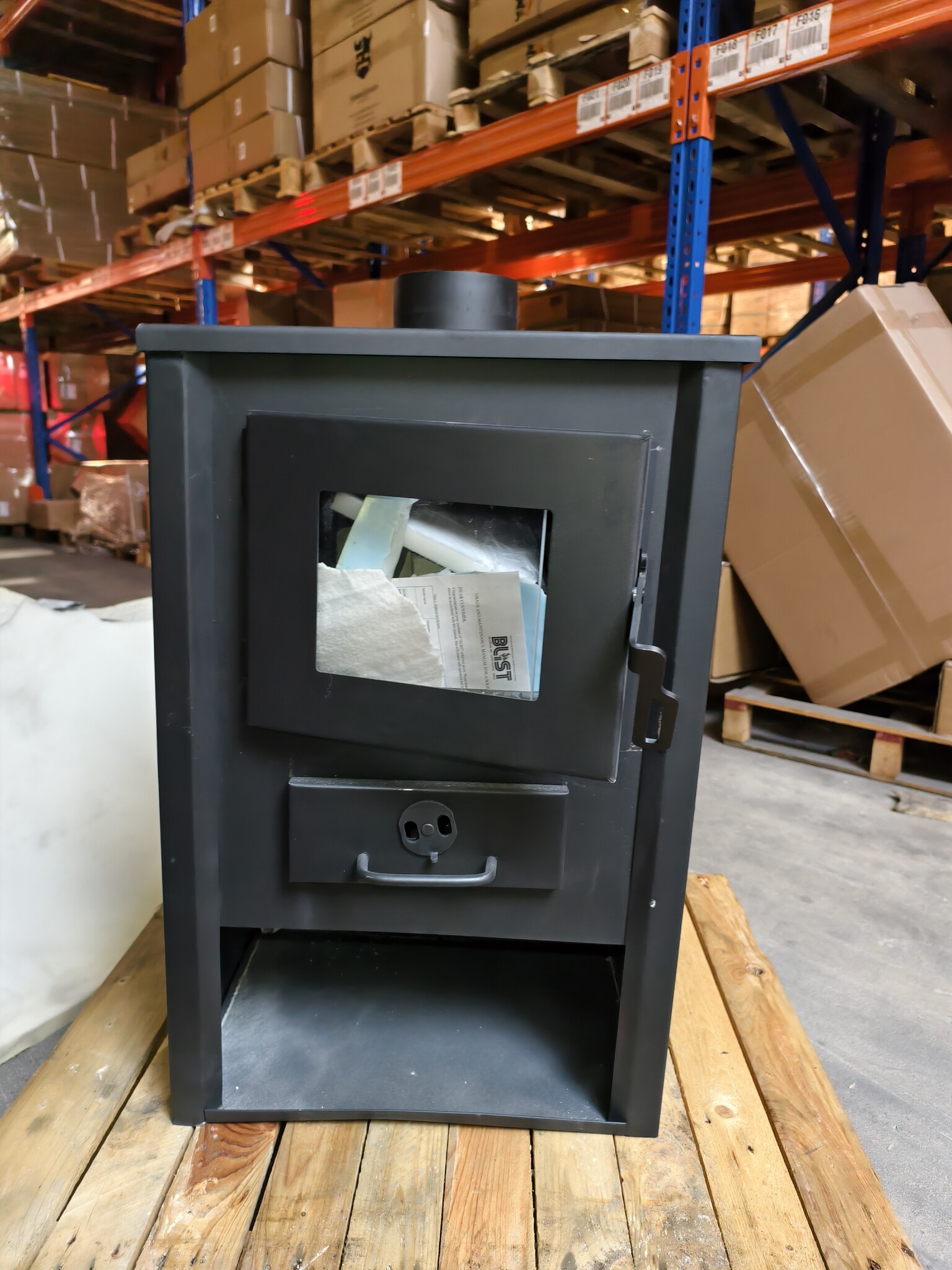 Houtkachel - binnen - vrijstaand - 12 KW - staal