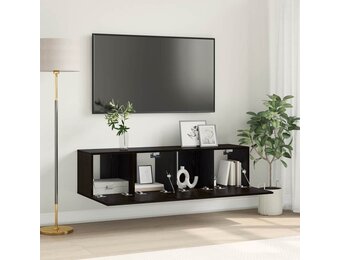 TV-kast Zwart Bewerkt Hout 60x30x30cm - Nu 58% Korting!