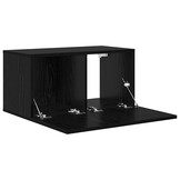 TV-kast Zwart Bewerkt Hout 60x30x30cm - Nu 58% Korting!
