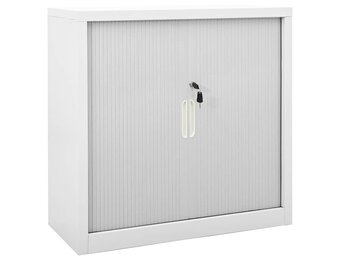 Roldeurkast Staal Grijs 90x40x90 cm - 59% Korting