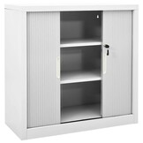 Roldeurkast Staal Grijs 90x40x90 cm - 59% Korting