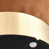 Fluwelen Kruk Bruin/Goud - 32% Korting