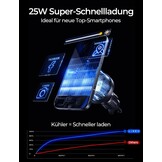 LISEN Magsafe autotelefoonhouder met oplaadfunctie - [Qi2.2 & 25W]