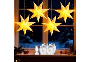 LED Ster Kerstverlichting Binnen 45 cm - 8 Modi & Timer - 37% Korting