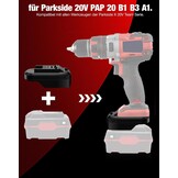 Accuadapter voor Parkside 20V Convert to for Einhell 18V accu