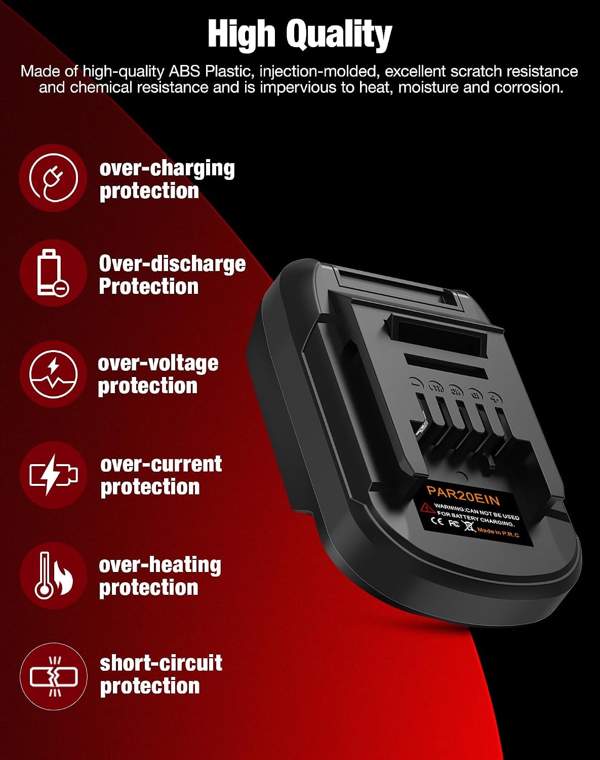 Accuadapter voor Parkside 20V Convert to for Einhell 18V accu