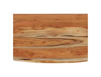 vidaXL Wandschap rechthoekig natuurlijke rand 50x30x3,8 cm acaciahout
