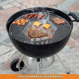 Onlyfire Houtskoolmand Roestvrije Stalen, Briquet Houders voor Weber 57/67cm Houtskoolgrills, Directe en Indirecte Warmte, Hoogwaardige Houtskoolmanden, Houtskoolbarbecues BBQ Accessoires, Set van 2