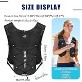Hardloopvest voor dames, met 500 ml drinkfles, 2 liter drinkzak, lichte drinkrugzak voor heren, 6 l, reflecterend voor joggen, trailrunning, fiets, marathon, motorfiets, slechts 150 g