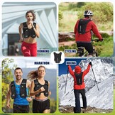 Hardloopvest voor dames, met 500 ml drinkfles, 2 liter drinkzak, lichte drinkrugzak voor heren, 6 l, reflecterend voor joggen, trailrunning, fiets, marathon, motorfiets, slechts 150 g