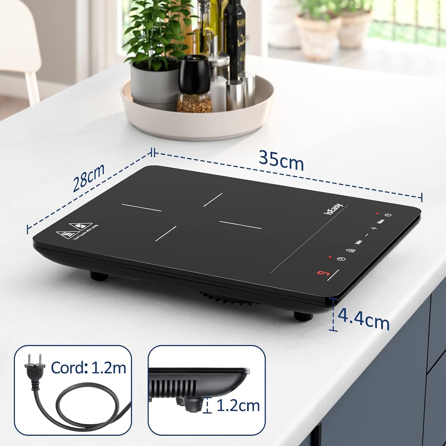 Draagbare Inductiekookplaat 2100W - 9 Warmtestanden & Timer | 52% Korting