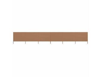 vidaXL Windscherm 6-panelen 800x160 cm stof taupe