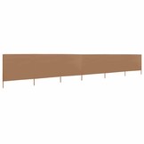 vidaXL Windscherm 6-panelen 800x160 cm stof taupe