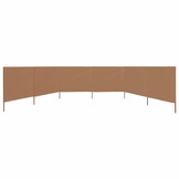 vidaXL Windscherm 6-panelen 800x160 cm stof taupe