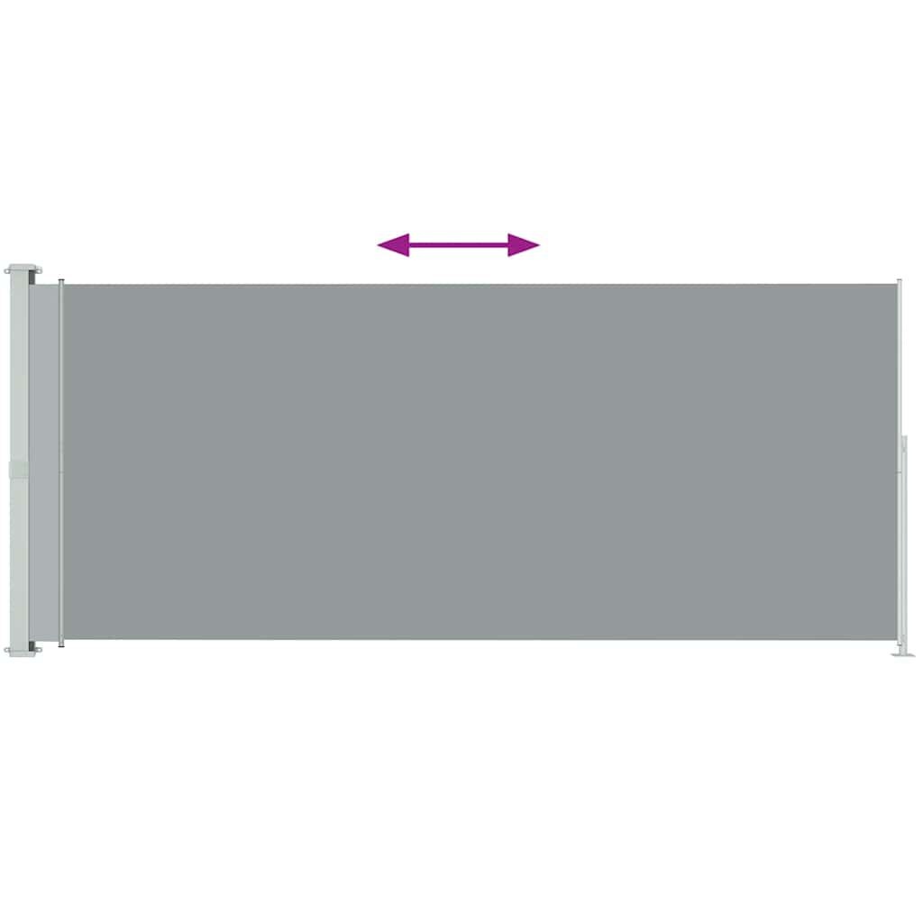 vidaXL Tuinscherm uittrekbaar 180x500 cm grijs