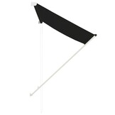 vidaXL Luifel uittrekbaar 150x150 cm antraciet