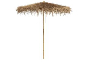 Tiki Paraplu met Bananenblad Luifel 240 cm Bamboe - 60% Korting