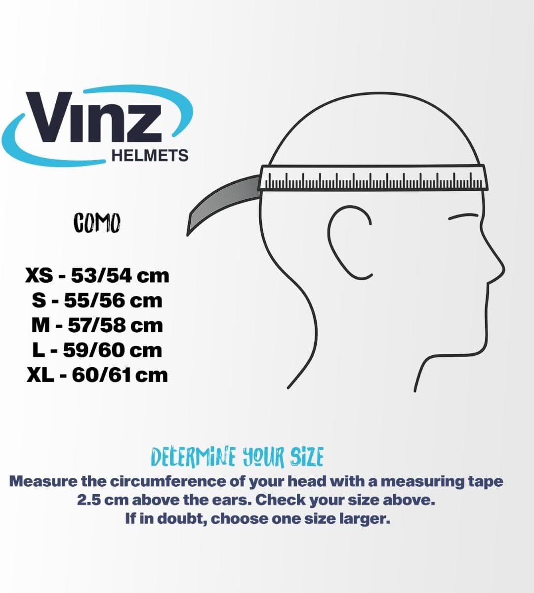 VINZ Como Jethelm - ECE 22.06 Gekeurd - Matzwart