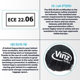 VINZ Como Jethelm - ECE 22.06 Gekeurd - Matzwart