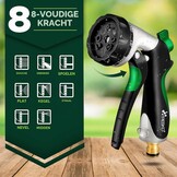 TRESKO® flexibele tuinslang | uitgezet 30 m | waterslang flexibel met 3-voudige latexkern | elastische flexiSchlauch | alle koppelingen van hoogwaardige messing