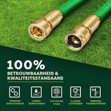 TRESKO® flexibele tuinslang | uitgezet 30 m | waterslang flexibel met 3-voudige latexkern | elastische flexiSchlauch | alle koppelingen van hoogwaardige messing